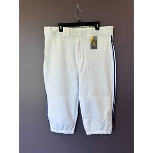 NWT Easton Pro+ Knicker Piped Baseball Pants White with Blue Piping Size XXL